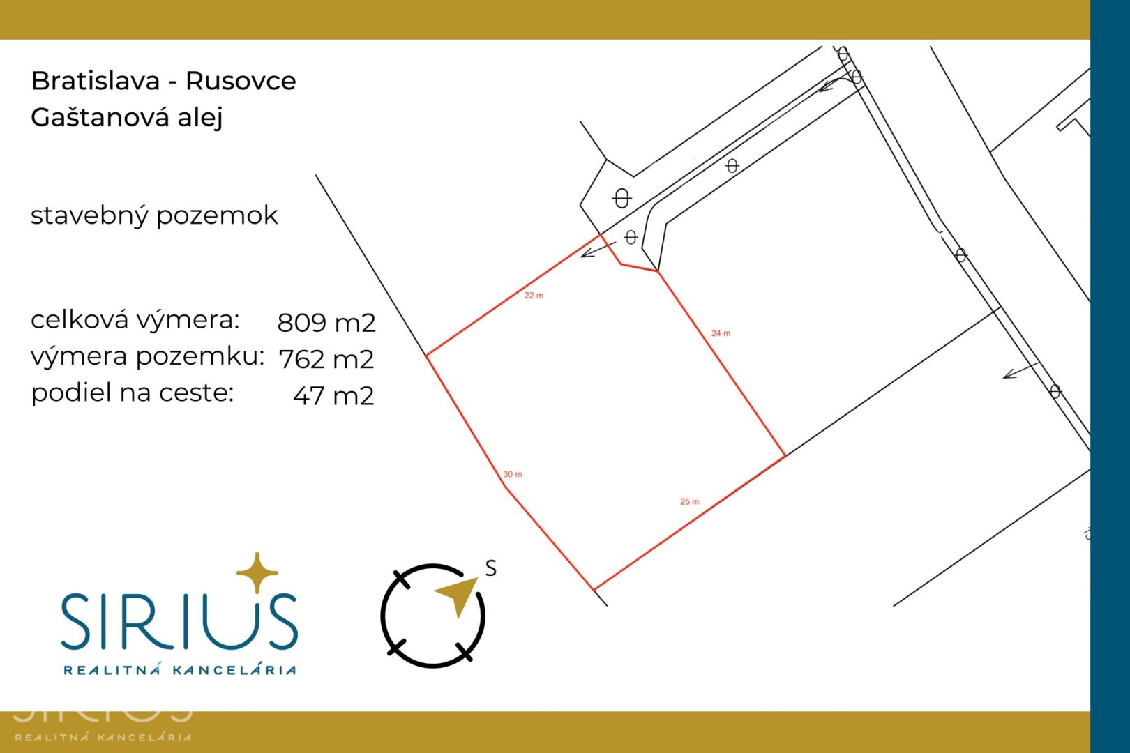 RUSOVCE, stavebný pozemok 809 m2 – vyhľadávaná časť pri lesoparku