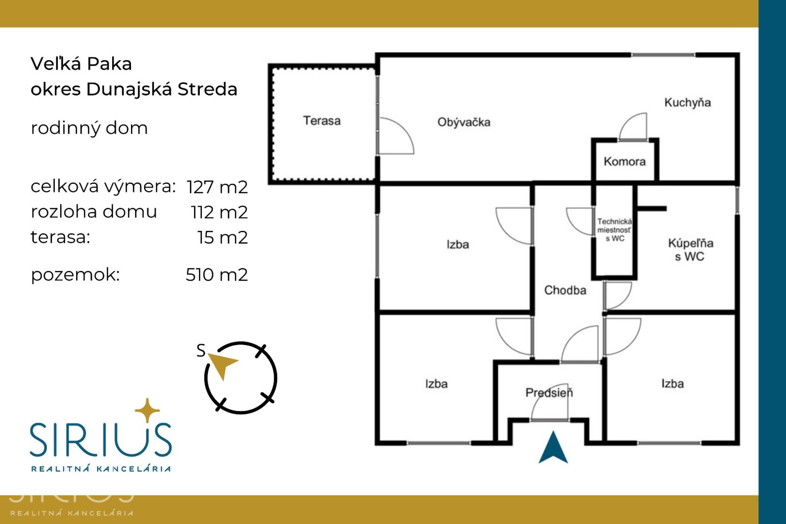 VEĽKÁ PAKA, 4i dom,127 m2–záhrada 510 m2,JEDINEČNÉ PRÍRODNÉ PROSTREDIE