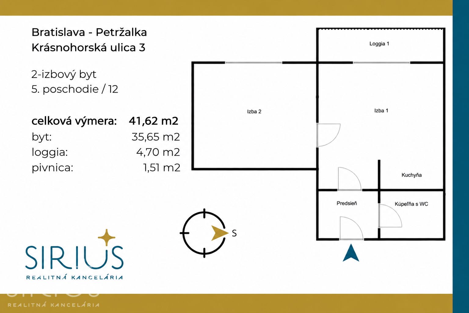 KRÁSNOHORSKÁ – 2i byt s LOGGIOU pri DRAŽDIAKU a ELEKTRIČKE